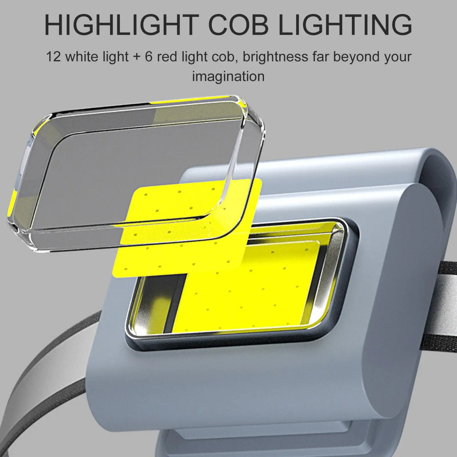 LED saugos žibintai Bėgimo žibintų spaustukas ant apykaklės USB įkraunama apykaklės lemputė Laisvų rankų įranga bėgimui Kempingas Dviračių naktinė lemputė