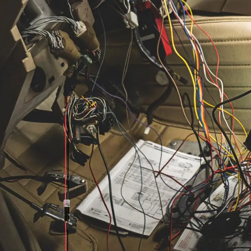 Laidų jungtys automobiliams 10vnt Nenuimamas vielos kabelio kištukas automobiliams Vielos gniuždymo jungtys Spaustukų rinkinys užtikrina saugumą