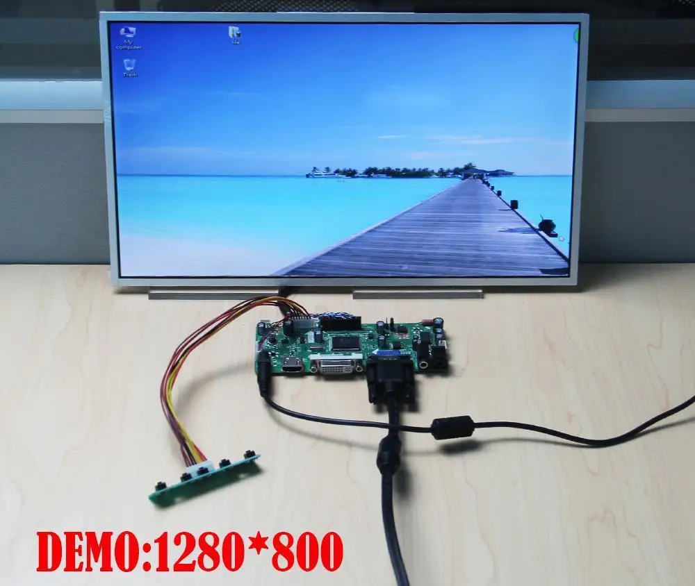 M.NT68676 DVI VGA LED LCD valdiklio plokštė, skirta LP173WD1-TLP2 / TLP6 / TLA4 / TLH5 / TLH6 / TLH8 1600 * 900 17.3