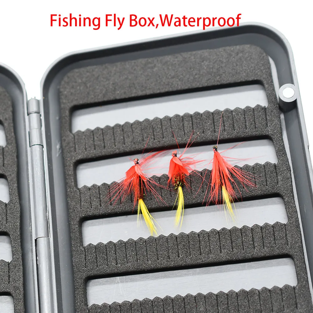 MNFT muselinės žūklės dėklas Neperšlampamas lengvas žvejybos reikmenų kabliukų dėžutė Žvejybos reikmenų dėžės L&S dydis