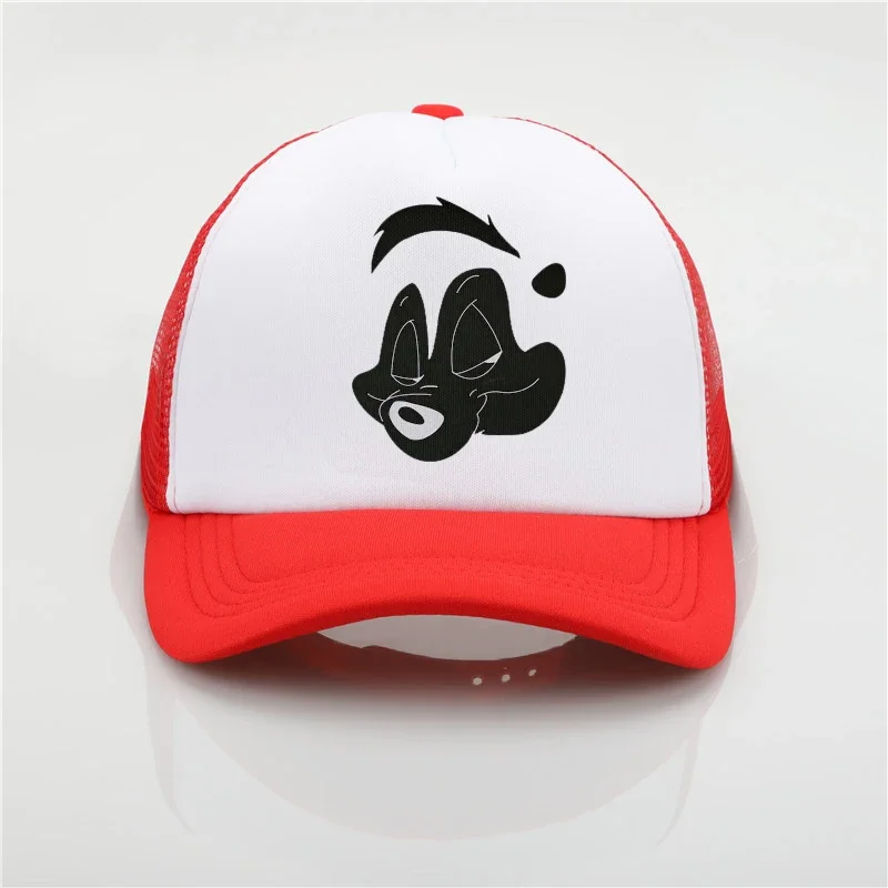Madingos skrybėlės mielos animacinio filmo logotipo skrybėlės vyrams ir moterims reguliuojama beisbolo kepuraitė hiphopo kepuraitės
