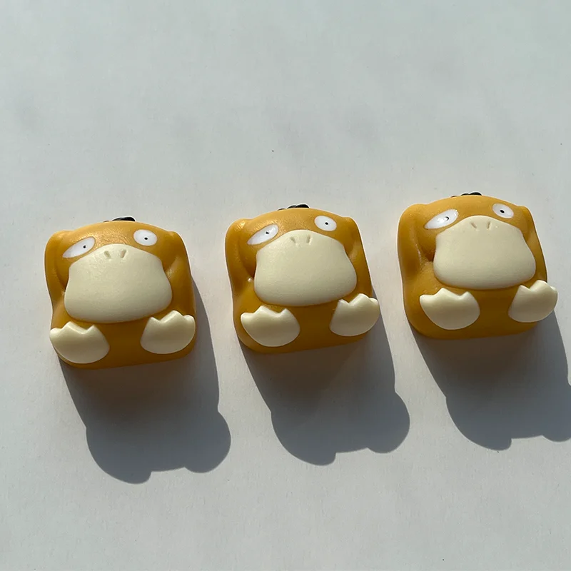 MiFuny Cute Duckling Keycaps Individualizuotas 3D dervos klaviatūros dangtelis Kawaii rankų darbo anime klavišų dangteliai mechaniniams klaviatūros priedams