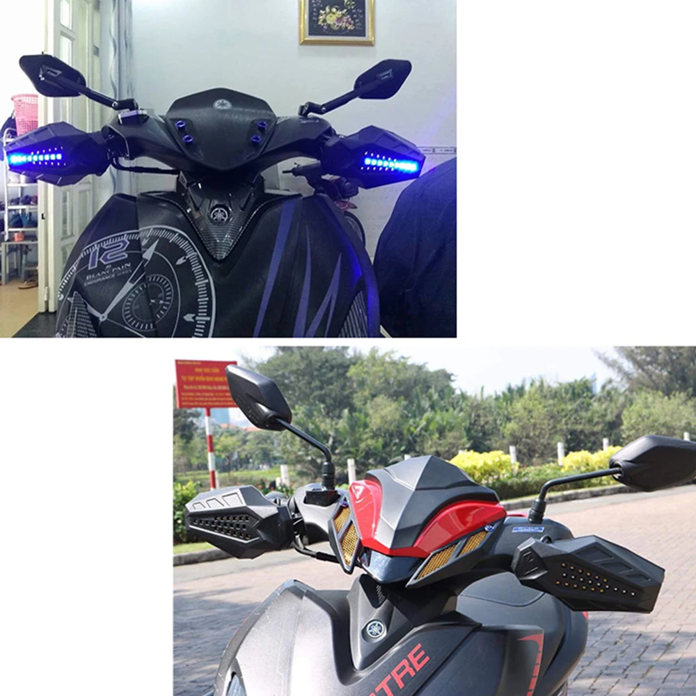 Motociklų rankų apsaugos su posūkio signalo lempute LED rankų apsaugos skydas Universali apsauginė įranga Honda Xr400 Xr600 Xr400R