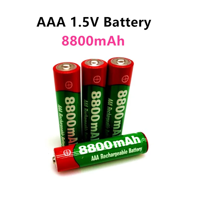 Nauja1.5V AAA įkraunama baterija 8800mAh AAA 1.5V Nauja šarminė įkraunama baterija ilgam LED žaislo MP3 tarnavimo laikui