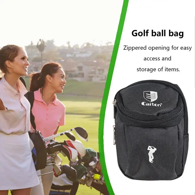 Nešiojamas golfo kamuoliuko laikymo maišelis Golfo kamuoliukas Juosmens laikiklis Krepšys Mini kišeninis konteineris Krepšys Juosmuo Golfo laikiklis