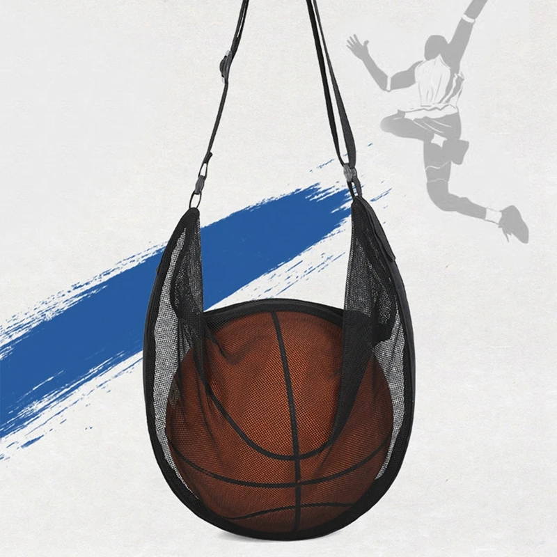 Reguliuojami diržai Pečių krepšys Nešiojamas pilno tinklelio laikymo kuprinė Krepšinis Tinklinis Futbolo kamuolio krepšiai Organizatoriai Maišelis Naujas