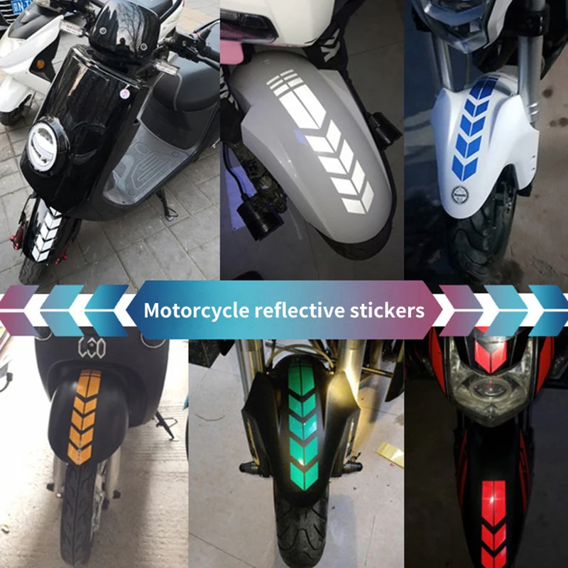 Universalūs motociklai Šviesą atspindintys lipdukai Automobilis Motociklas Motoroleris Rodyklės juostelės Sparnų lipdukai Neperšlampama įspėjamoji dekoracija