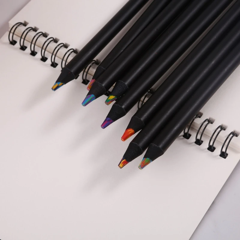 Vaivorykštės spalvų pieštukai,Vaivorykštės pieštukai,Spalvų asortimentas piešimui Spalvinimas Eskizų rašiklis Piešimas Kanceliarinės prekės,Vaikų dovanos