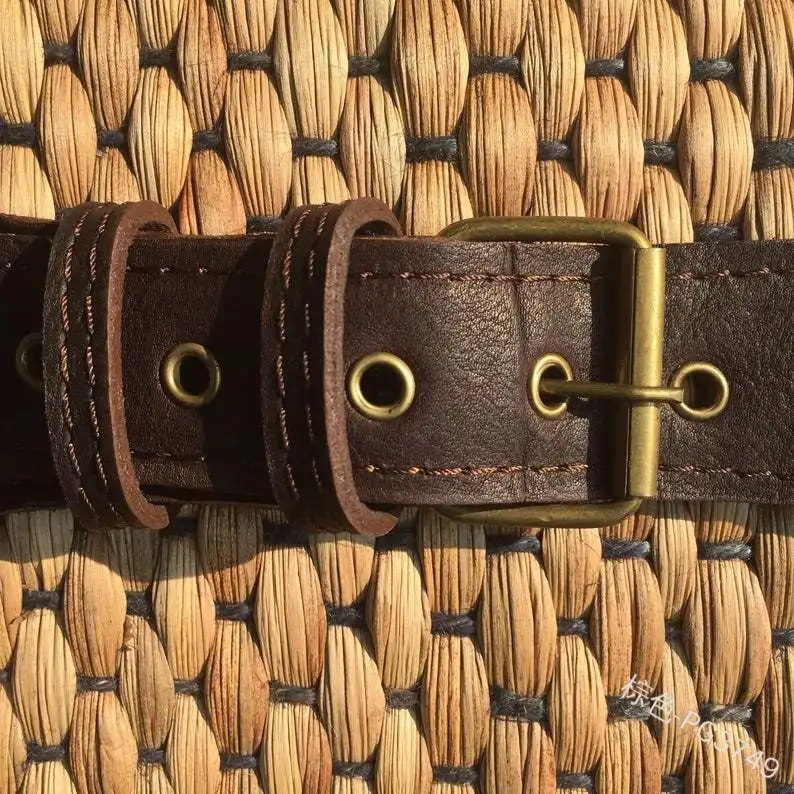 Viduramžių maišelis Viking Belt PU Odinė kniedė Retro dirželis Nėrinių odinis krepšys Diržas Integruotas antikvarinių įrankių aksesuaras Cosplay