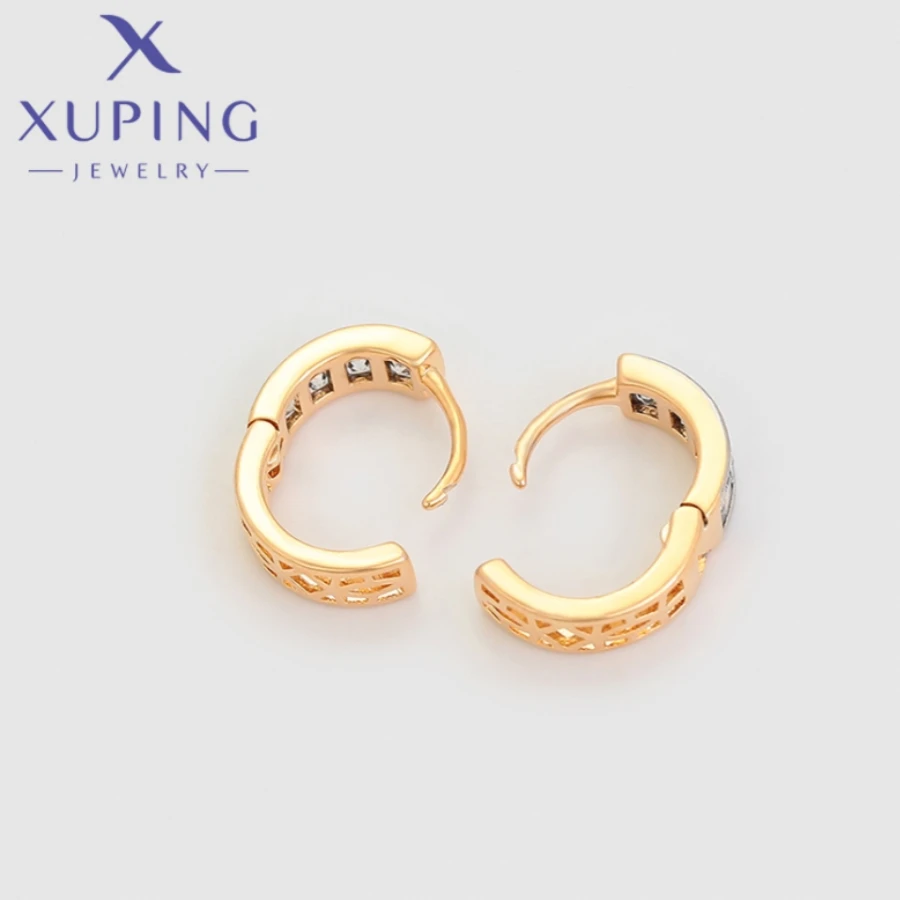 Xuping papuošalai Nauji madingi išskirtiniai paprasti aukso spalvos auskarai moterims Moksleivės populiarumas Mergaitės dovana X000685323
