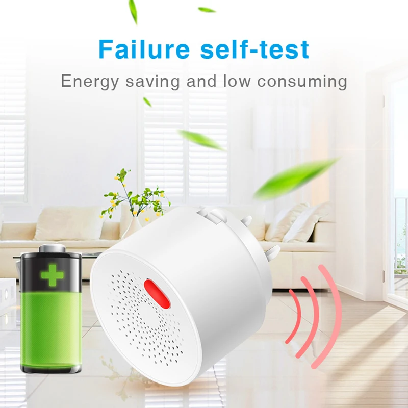 1/3PCS Tuya Smart Home Wifi gamtinių dujų jutiklis degios anglies dujos SND dujų nuotėkio signalizacija Detektorius Priešgaisrinė apsauga