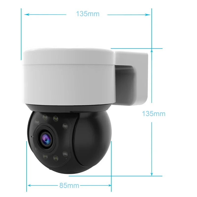1080P IP kamera 2MP Tuya APP automatinis sekimas PTZ kamera Išmanieji namai lauke Belaidė WIFI kamera Stebėjimo monitorius