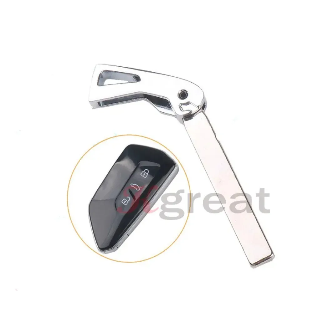 10PCS/lot Smart Emergency Key Blade for Volkswagen Golf 8 New Octavia Smart Card Small Key for VW Replacement Key Blanks