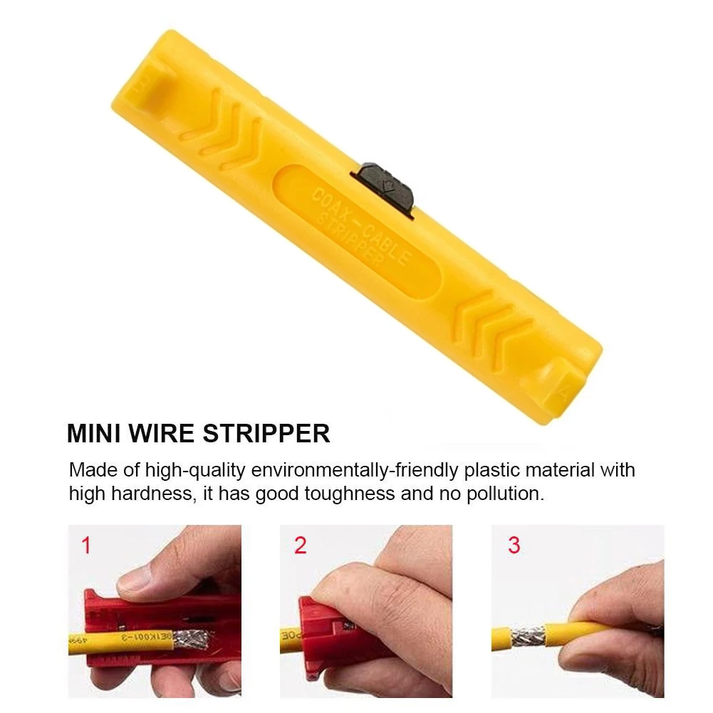 1Pc Universal Wire Stripper Cutter Removing Coaxial Wire Stripper Cable Repers Įrankis vielos nuėmimui išmontuoti