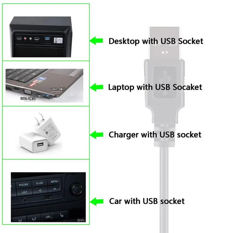 1~7PCS 0.8m USB 2.0 A tipo vyriško ir nuolatinės srovės kištuko maitinimo jungtis mažiems elektronikos įrenginiams USB prailginimo kabelis 5.5 * 2.1mm 5.5 * 2.5mm