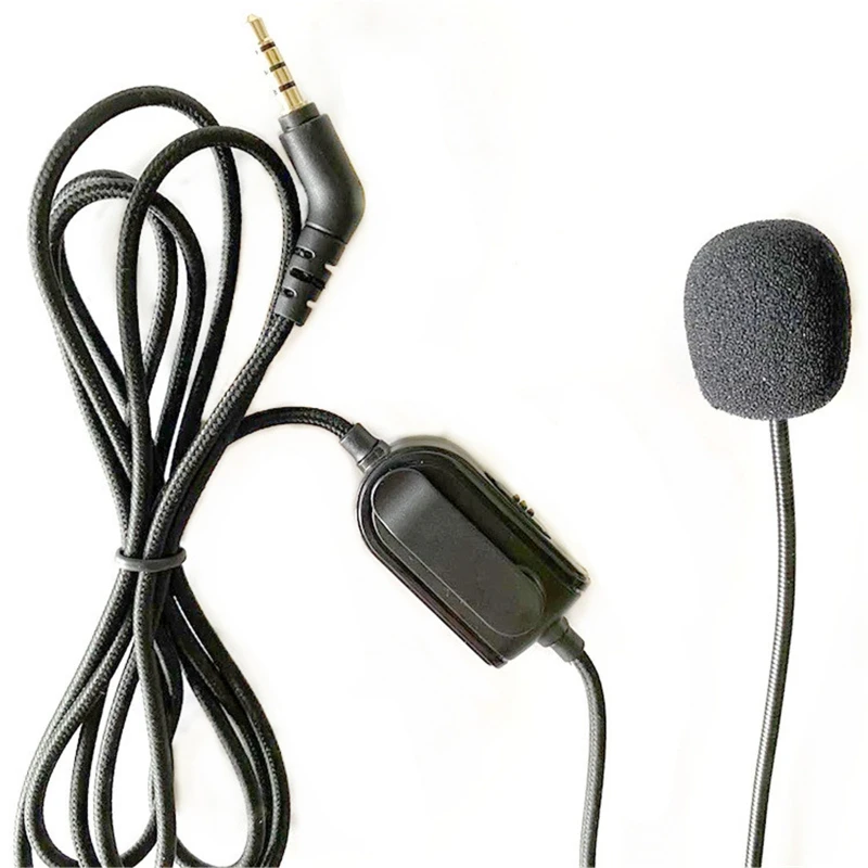 3.5mm VoIP ausinių kabelis su mikrofonu Boompro žaidimų ausinėms V-MODA Crossfade M-100 LP LP2 M-80 garso linija su nutildymu