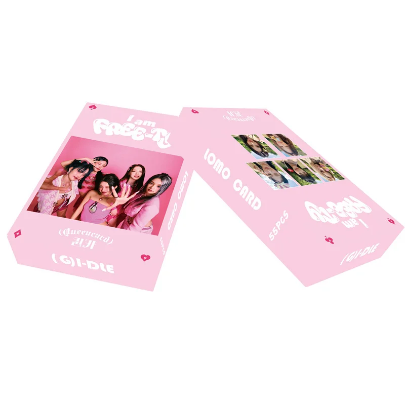 55pcs/set (G)I-DLE ALBUM WORLD TOUR LOMO CARD GIDLE SMALL CARD SHUHUA L MINNIE SOOJIN FAN COLLECTION GIFT PRINTED PHOTO POSTCARD