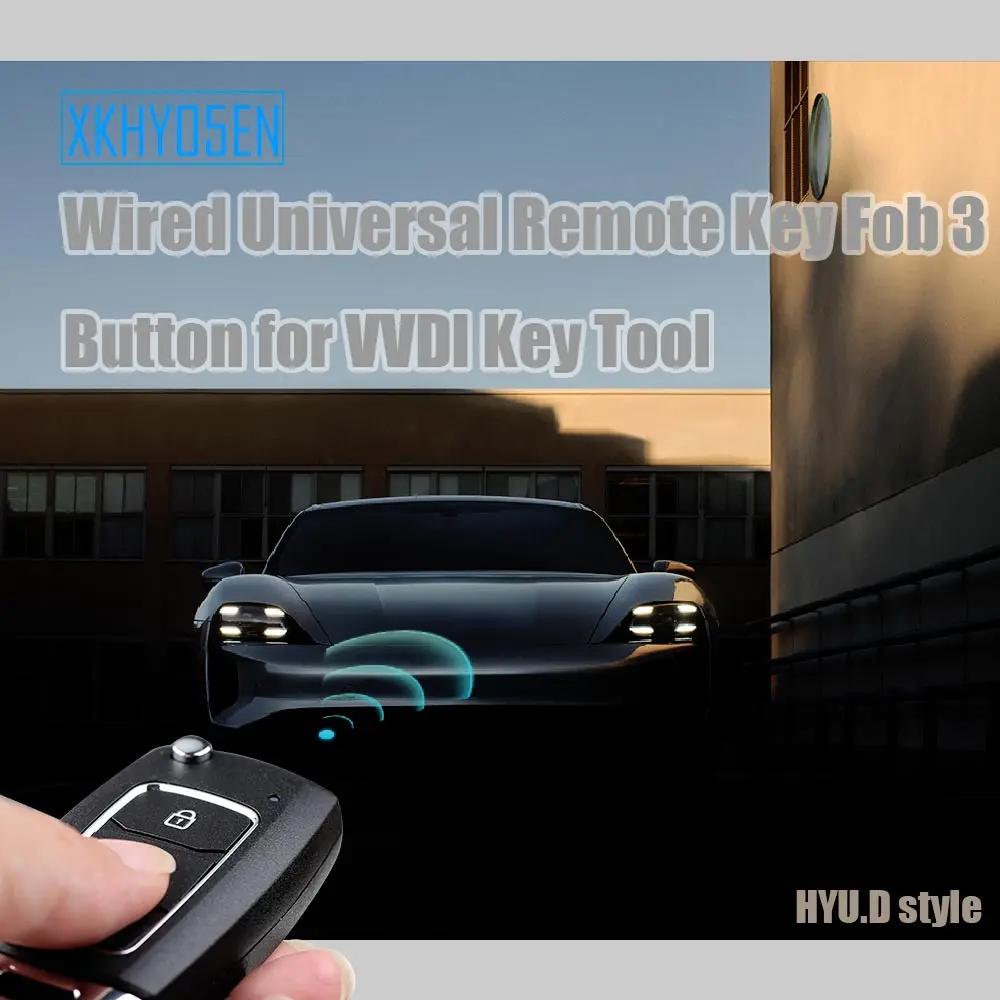 5vnt/lot XHORSE XKHY05EN skirtas Hyundai Style Wire Remote Key 3 Buttons English Version for VVDI Key Tool