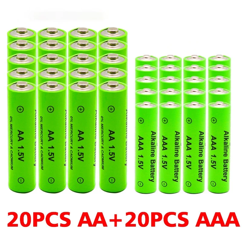 AA + AAA įkraunamas AA 1.5V 5800mAh / 1.5V AAA 4000mah Šarminės baterijos žibintuvėlis Žaislai Žiūrėti MP3 grotuvas Pakeiskite Ni-MH bateriją