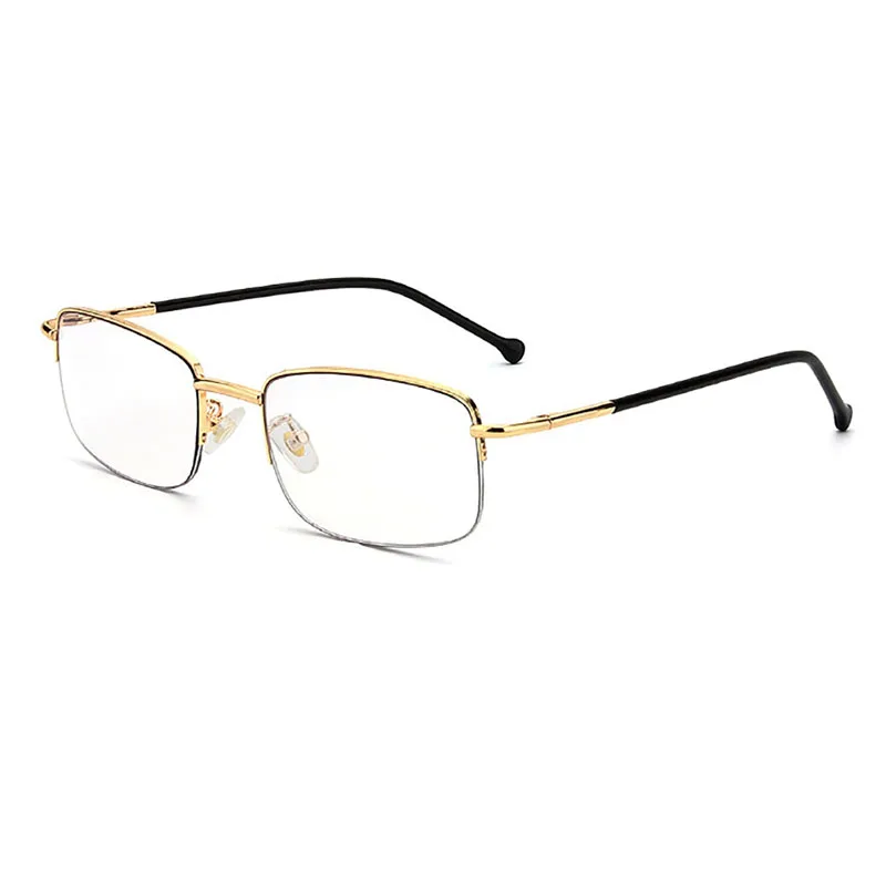 Ahora Metalinis Pusė rėmelio Fotochrominiai skaitymo akiniai Ultralight Vyriški akiniai nuo saulės Blokuojantys mėlyną šviesą Presbiopija Akiniai Atspalvis