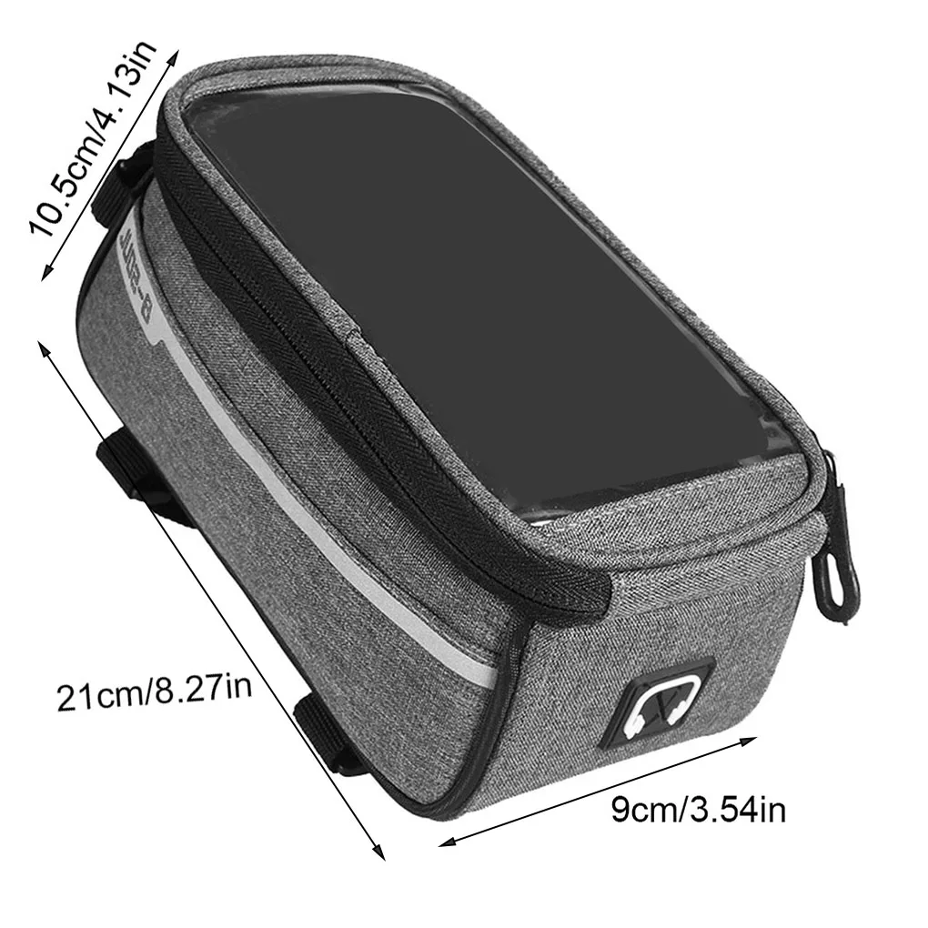 Dviračio telefono priekinio rėmo krepšys Neperšlampamas kalnų dviračių dviračių viršutinis vamzdžio laikiklis dėklo laikiklis