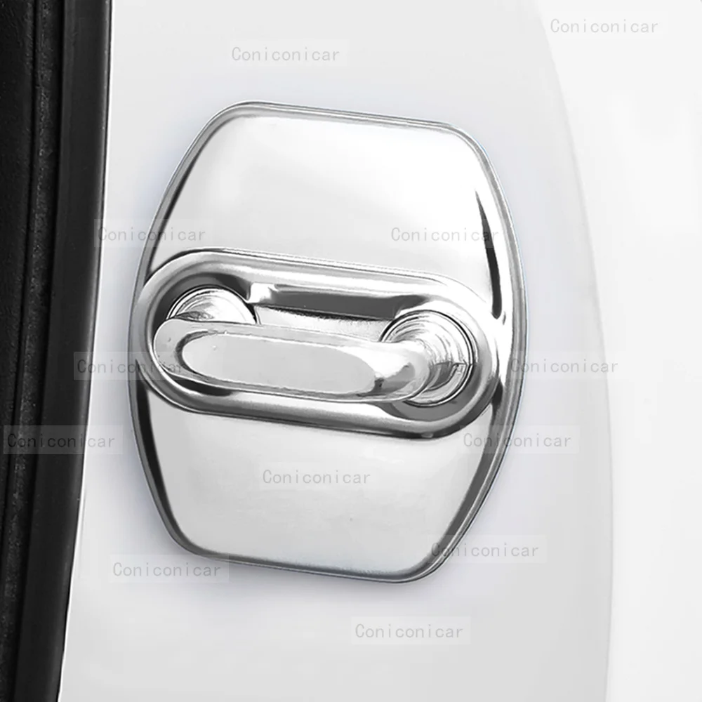 HYUNDAI SONATA 2019-2023 Priedai Automobilio durų užrakto apsauga Dangtelio emblemos Dėklas Nerūdijančio plieno apdailos apsauga