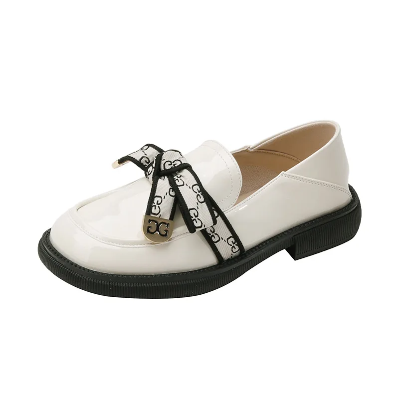 Juodi maži odiniai batai Moterys Koledžo stilius Mary Jane batų platforma Batai Kvadratiniai pirštų kepuraitės Mada Žemakulniai Batai Moterys