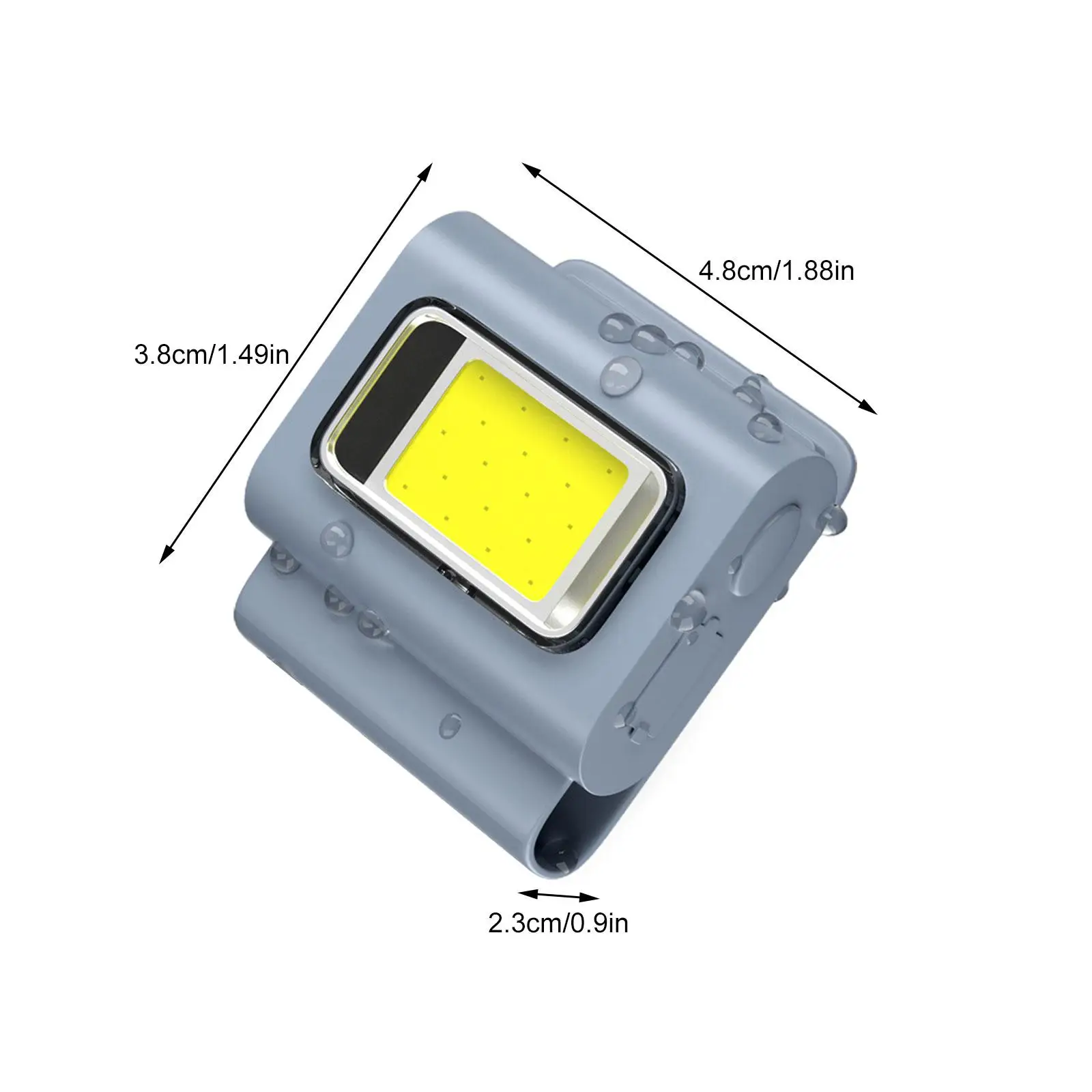 LED saugos žibintai Bėgimo žibintų spaustukas ant apykaklės USB įkraunama apykaklės lemputė Laisvų rankų įranga bėgimui Kempingas Dviračių naktinė lemputė