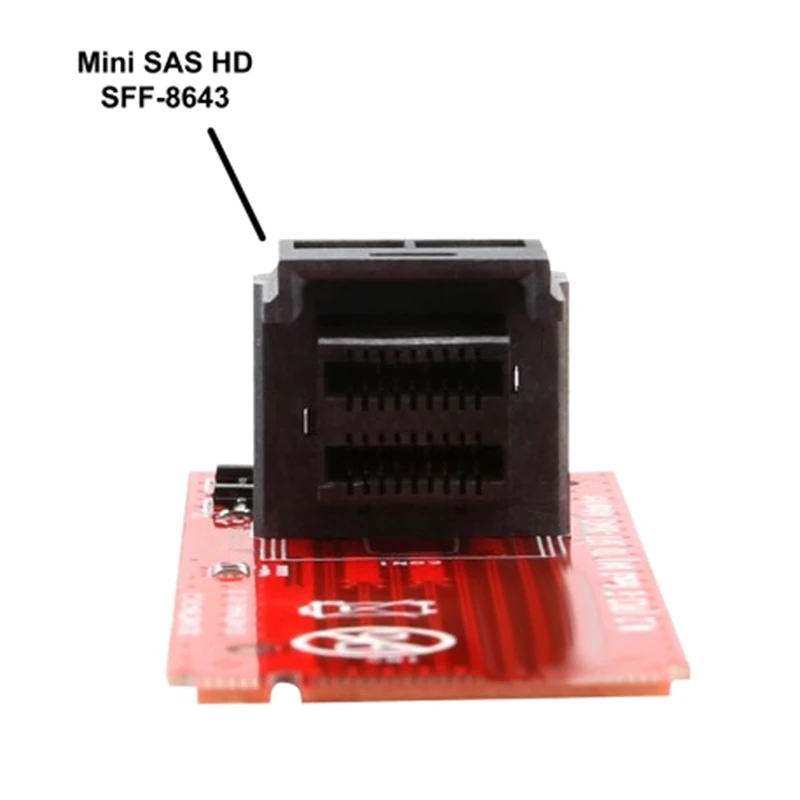 M.2 Pcie 4.0 Gen4 X4 į SFF-8643 adapterio kortelė Nvme atminčiai Pvz., U.2 SSD Greitis gali būti didesnis nei 7000 MB/s