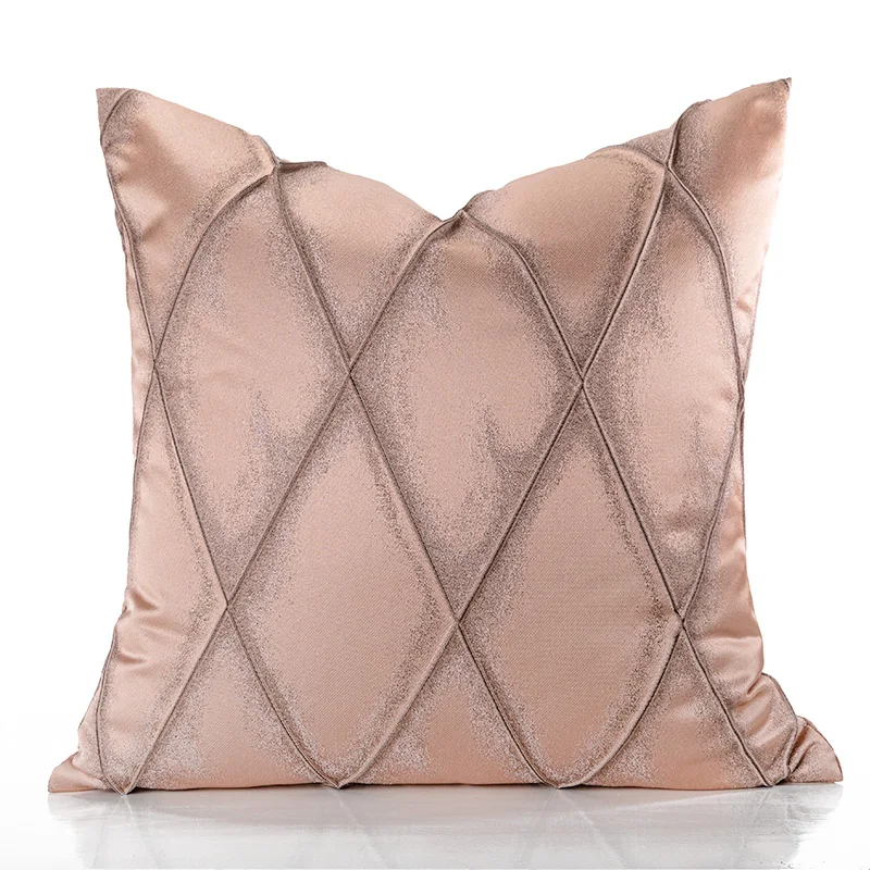 Medicci Namų šviesiai rožinės pagalvėlės užvalkalas Nešvarių mandarinų miltelių spalvos satino žakardo pagalvės dėklas Morden Luxury Department Chic Deco