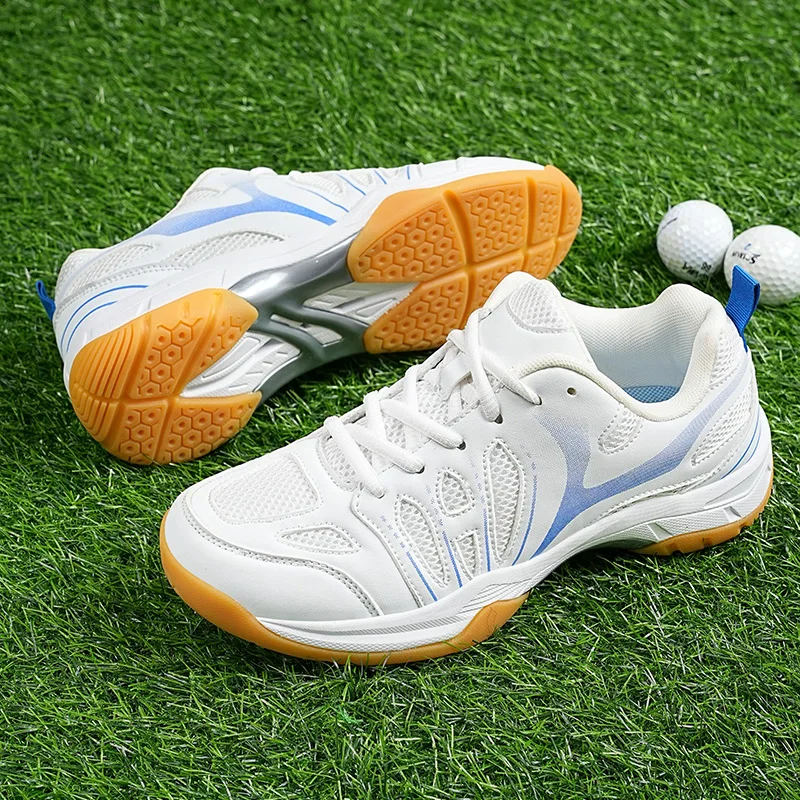Nauji badmintono batai Vyriški moteriški sportiniai bateliai Badmintono teniso rungtynių treniruočių bateliai Dėvėti neslidūs sportiniai bateliai