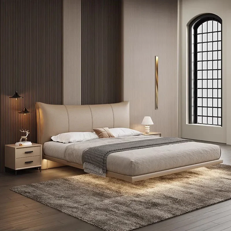 Nordic Unique Luxury Double Bed Storage Queen Size Modern King Dvigulė lova Modernus rėmas Camas De Matrimonio Dormitorio baldai