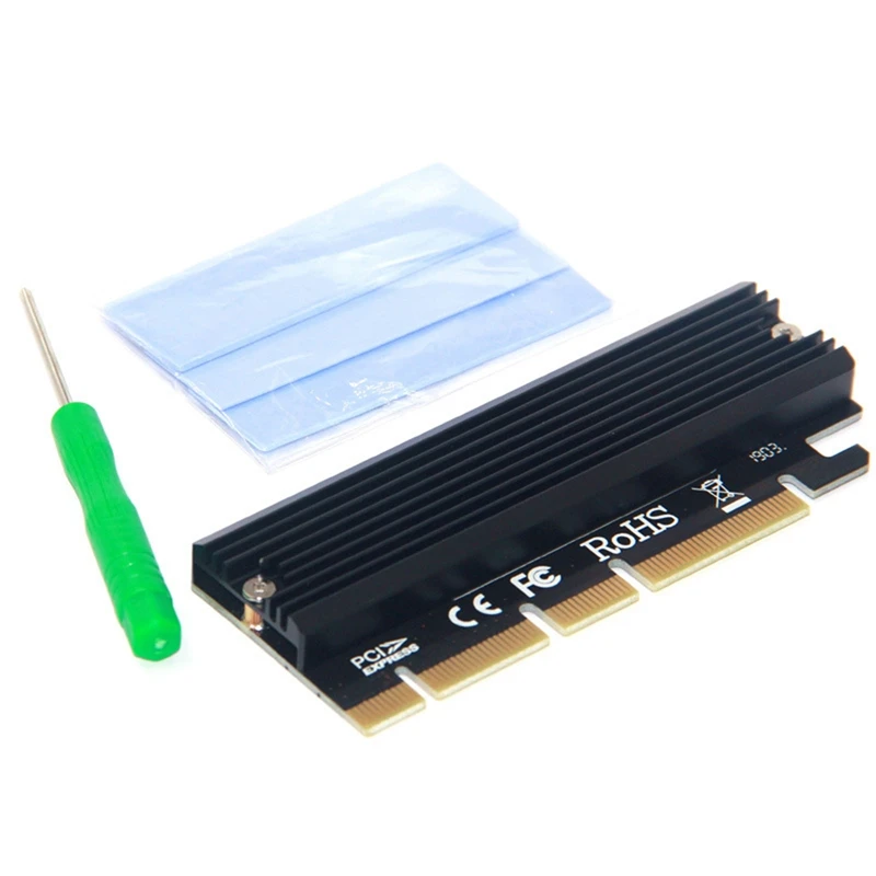 PCIE NVME M.2 M raktas į PCIE 4X 8X 16X adapterio išplėtimo kortelės palaikymas 2230 2242 2260 2280 SSD