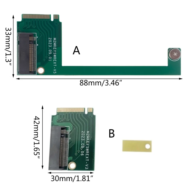 PCIE4.0 Rog Ally SSD atminties kortelės adapterio perdavimo plokštė 90° dropship