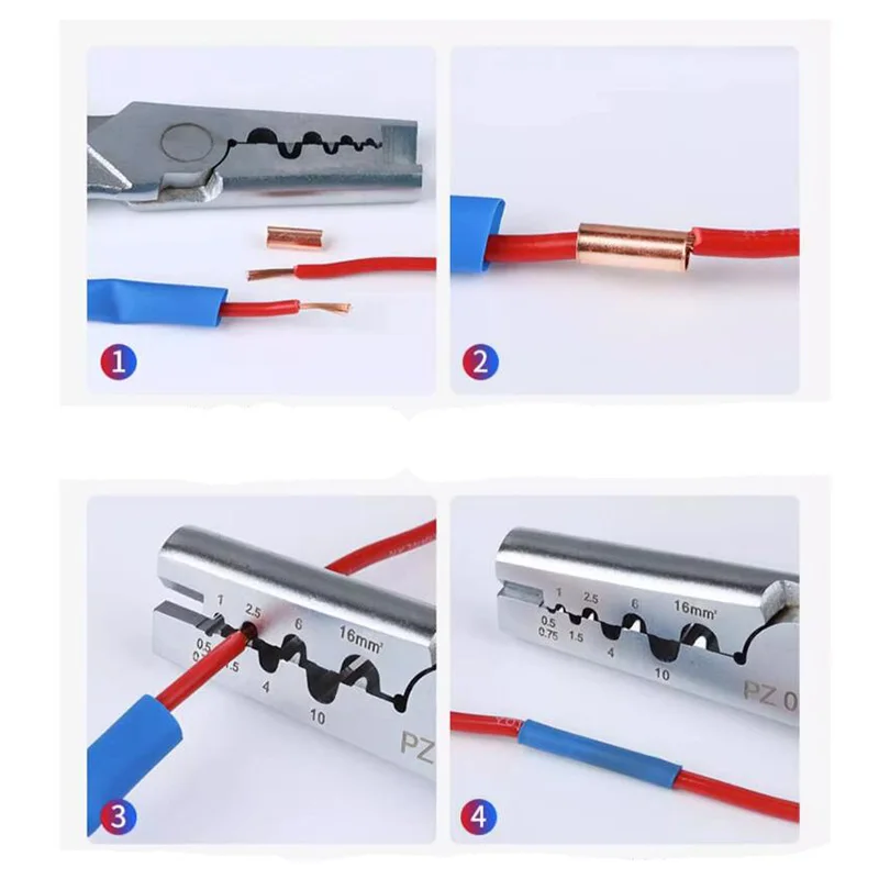 Vario vamzdžio gofravimo gnybtų kabelio jungtis šaltai presuota 2.2mm 3mm 3.5mm 4mm 5mm 6mm 7mm 7.5mm 8mm 9mm 10mm 11mm 13mm iki 40mm