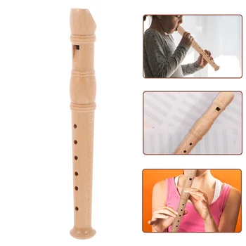 Įrašymo įrenginys Žaislinis Vaikų klarnetas Atsparus dėvėti Patogus medinės fleitos klarnetas 6 skylių klarneto soprano įrašymo įrenginys namų mokyklai