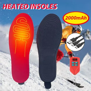 šildomi vidpadžiai, USB įkrovimas 2000mah pėdų šildytuvas su nuotolinio valdymo pultu Žiemos slidinėjimas Žygiai Elektriniai šildymo vidpadžiai