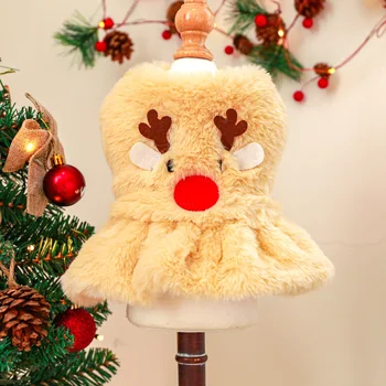 Žieminiai naminių gyvūnėlių drabužiai Kalėdinis šuns kostiumas Šiltas šuns drabužis Suknelė Šuniuko drabužiai Katė Jorkšyras Pomeranijos pudelis Bichon kostiumas